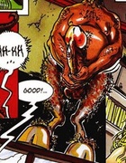 Curly red babe from comics Book  of satan gets banged hard by numerous