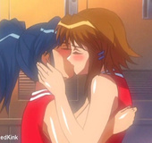 Two cute horny lesbians lick ass, play with tits and fuck themselves with