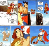 Dirty sex in the mountain expedition in hot adult comics