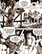 Cool black-and-white drawn porn with awesome lesbian fucking