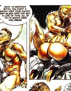 Awesome adult bdsm comics with a mistress and her two slaves