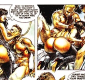 Awesome adult bdsm comics with a mistress and her two slaves