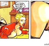 Horny red dude pounding hard blonde hottie in stockings in his office