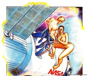 Busty ebony space women pleasing orally a space ship captain