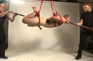 Cock sucking dude roped and tied as his  - XXX Dessert - Picture 10