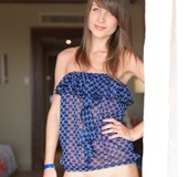 Young sweetie takes you all over the globe with sexy, hot figure