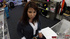big-titted brunette babe office