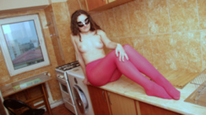 True pantyhose lovers will appreciate teen chick posing in various nylons - Picture 11
