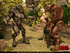 Two huge forest monsters sharing a sexy blonde tomb rider