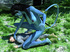 Blue-skinned busty monster Navi with a long tail fucking a guy angrily