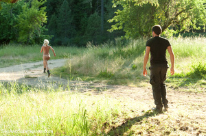 Two hot blondes caught in an outdoor net - XXX Dessert - Picture 6
