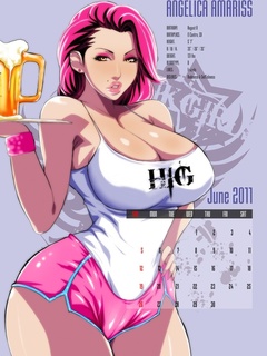 Bodacious toon babes on porn comics calendar leaves - Picture 4
