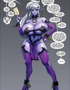 Purple fairy with huge boobies gets tortured and banged badly by a horny