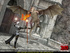 Huge 3D dragon with fire in his mouth fucking badly ponytailed blondie