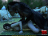 Angry werewolf fucking badly a cute Indian girl