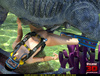 Blue sea creature pounding ponytailed brunette diver on the sea bottom