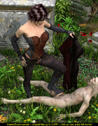Skinny goblin fucking passionately smoking hot brunette babe in high boots