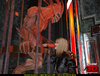 Furious fire demon fucking badly a blonde babe when escaped from the cage
