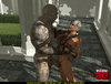 Horny stone golem drilling cute blonde chick from behind