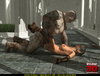 Horny stone golem drilling cute blonde chick from behind
