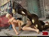 Super Girl sees alien predator fucking black hair girl and joins the fun