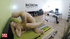 Big-titted blondie opens her back door for her lewd boss's schlong