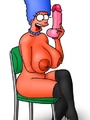 Marge Simpson playing sex toys while boy - Picture 1