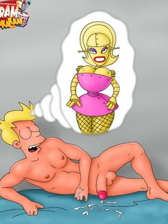 Kinky Futurama and Simpsons porn scenes with dirty - Picture 1