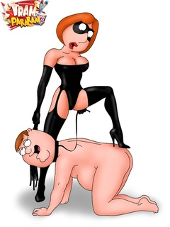 Heavy cumshot with Scooby-Doo characters, femdom sex - Picture 1