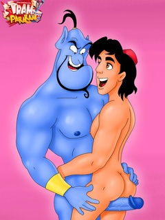 Genie Porn - X-Men porn dirty MMF threesome while Aladdin trying - Silver ...