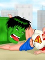 Porn Hulk having fun with Supergirl - Picture 1