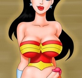 Bodacious babe Daphne Blake with a plastic cock and shemale porn Wonder