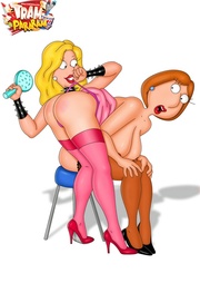 Luscious Lois Griffin from porn Family Guy loves being spanked by nasty girls