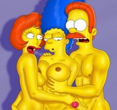 Lustful Marge Simpson and Merida from porn Brave love proper drilling