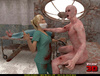 Suddenly cold meat gets alive and fucks sexy ponytailed blonde doctor