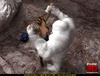 Huge white 3D yeti licking sweet girl's ass before entering it
