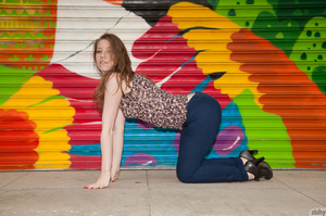 Slim teen redhead in sexy skinny jeans o - XXX Dessert - Picture 7