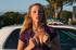 curvy blonde hottie undresses