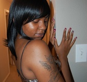 Boobilicious ebony goddess in a golden dress wants some butt pounding