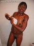 This ebony chick took shower and got ready for a dirty fucking