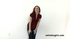 redhead babe red top