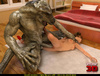 Big 3D pangolin rushes in the party and fucks hard ponytailed cutie in