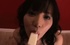 Boobilicious Japanese babe trying to seduce you while licking ice-cream