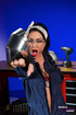 Filthy mechanic peels off her blue coverall and displays her amazing body
