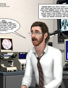 Toon teen brunette and her fat fair-haired mom coming to the doctor