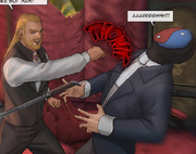 Masked dude was attacked by the master when he tried to released a slave girl tortured with various bdsm tools. KINGSLEY'S REVENGE 2 by FEATHER