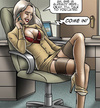 Submissive office sluts obeying their bosses and fucking with clients.