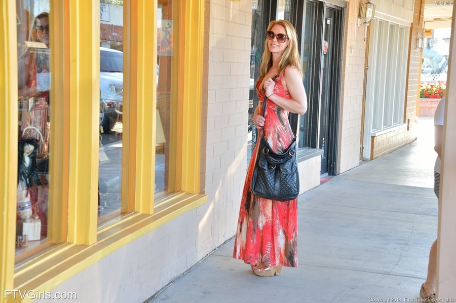 Michelle upskirt in public - XXX Dessert - Picture 1