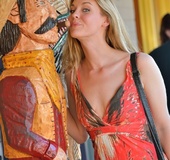 Michelle upskirt in public
