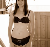 Teen Renee hard breast massage